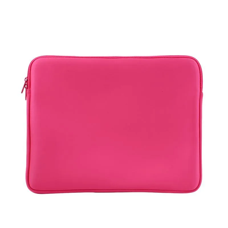 14" Neoprene Laptop Sleeve Neon Pink