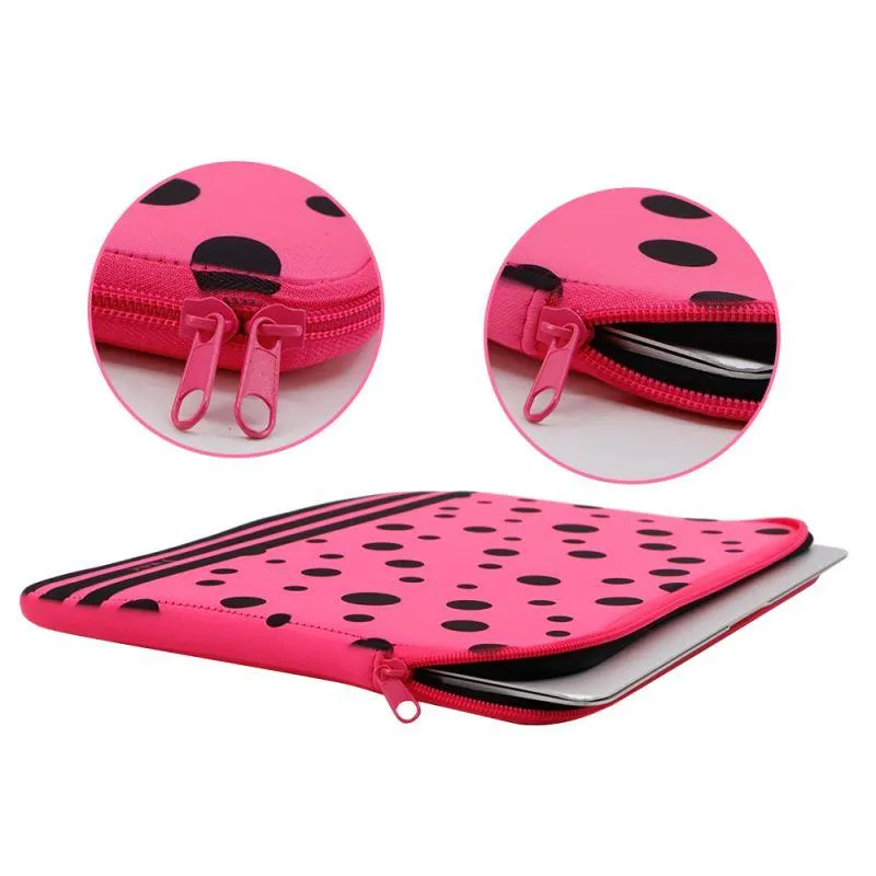 14" Neoprene Laptop Sleeve Neon Pink