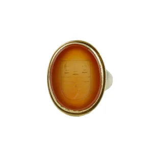 1850's DUTCH CARNELIAN HEIRLOOM INTAGLIO