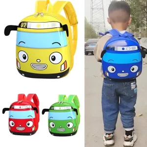 3D Cartoon Bus School Bag for Kids Girls/Boys