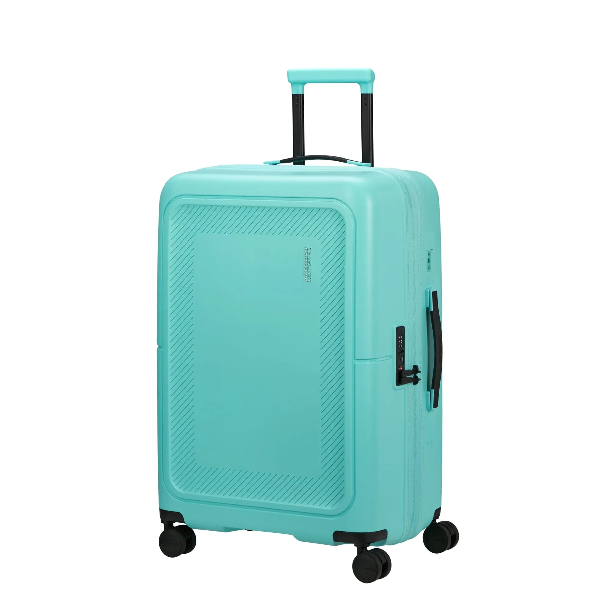 American Tourister DashPop 67cm Spinner (4 wheels) in Aqua Sky