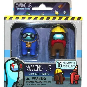 Among Us Crewmate Figures 2"  Blue & Brown