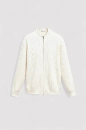 Ancien | Men's Luxurious Solid Knitted Crew Neck Cardigan