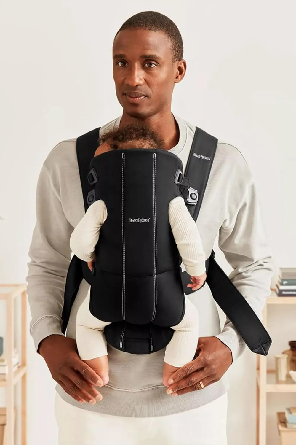 BabyBjorn Baby Carrier Mini, Woven, Black