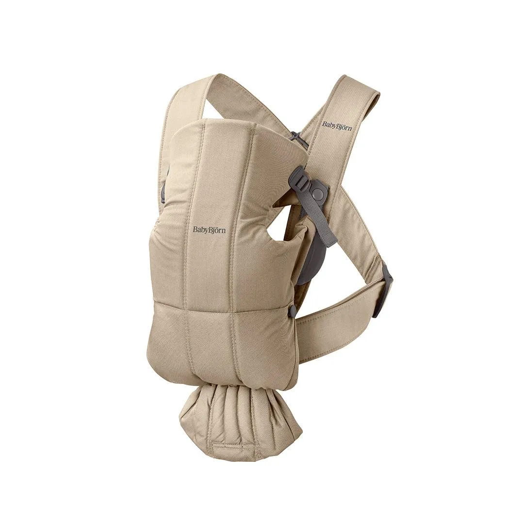 BabyBjorn Mini Woven Baby Carrier - Beige