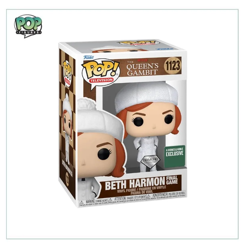 Beth Harmon Final Game #1123 (Diamond Collection) Funko Pop! - The Queens Gambit - Barnes & Noble Exclusive