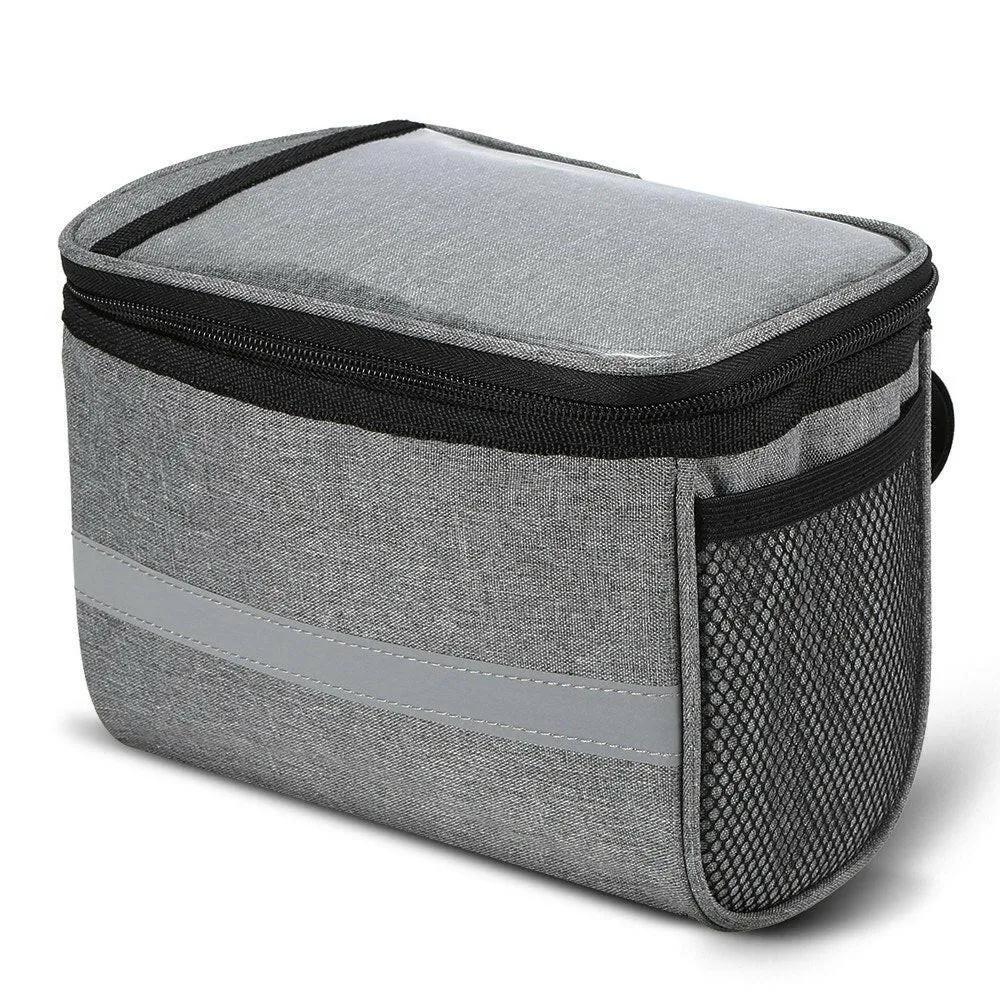 Bicycle Insulated Front Bag with Reflective Strip