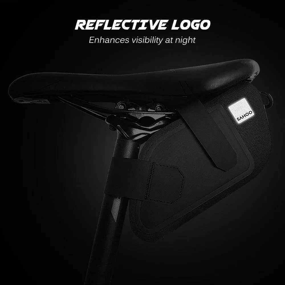 Bicycle Saddle Bag Bike Seat Bag Reflective Cycling Rear Seat Post Bag Large Capacity Tail Rear Bag MTB Road Bike Bag Bicycle Storage Bag Bike Accessories