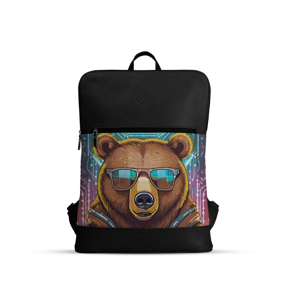 Black Orbit Laptop Backpack Bear