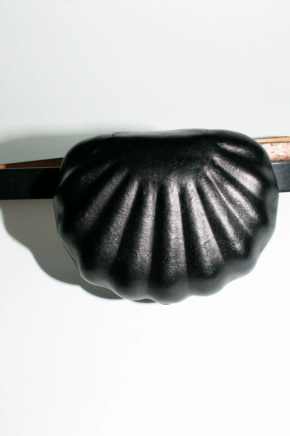 Black Shell Belt Bag