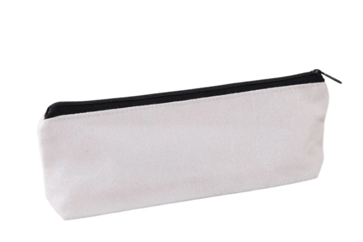 Black zip Canvas Pencil Case