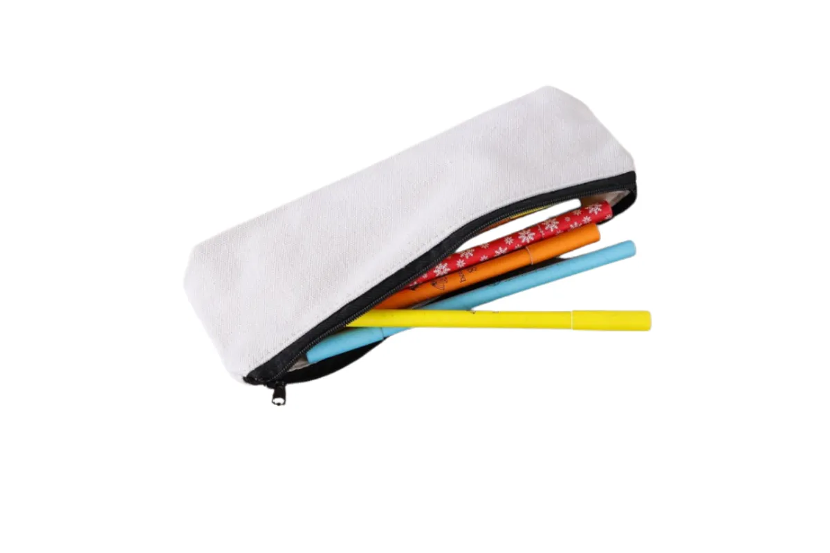 Black zip Canvas Pencil Case