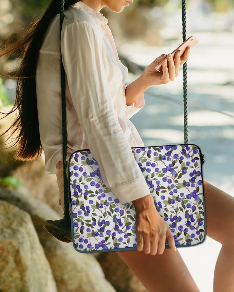 Blue Berry beautiful laptop sleeve bag