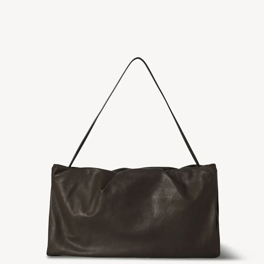 Bourse XL Shoulder Bag, Lux Grained, Dark Khaki