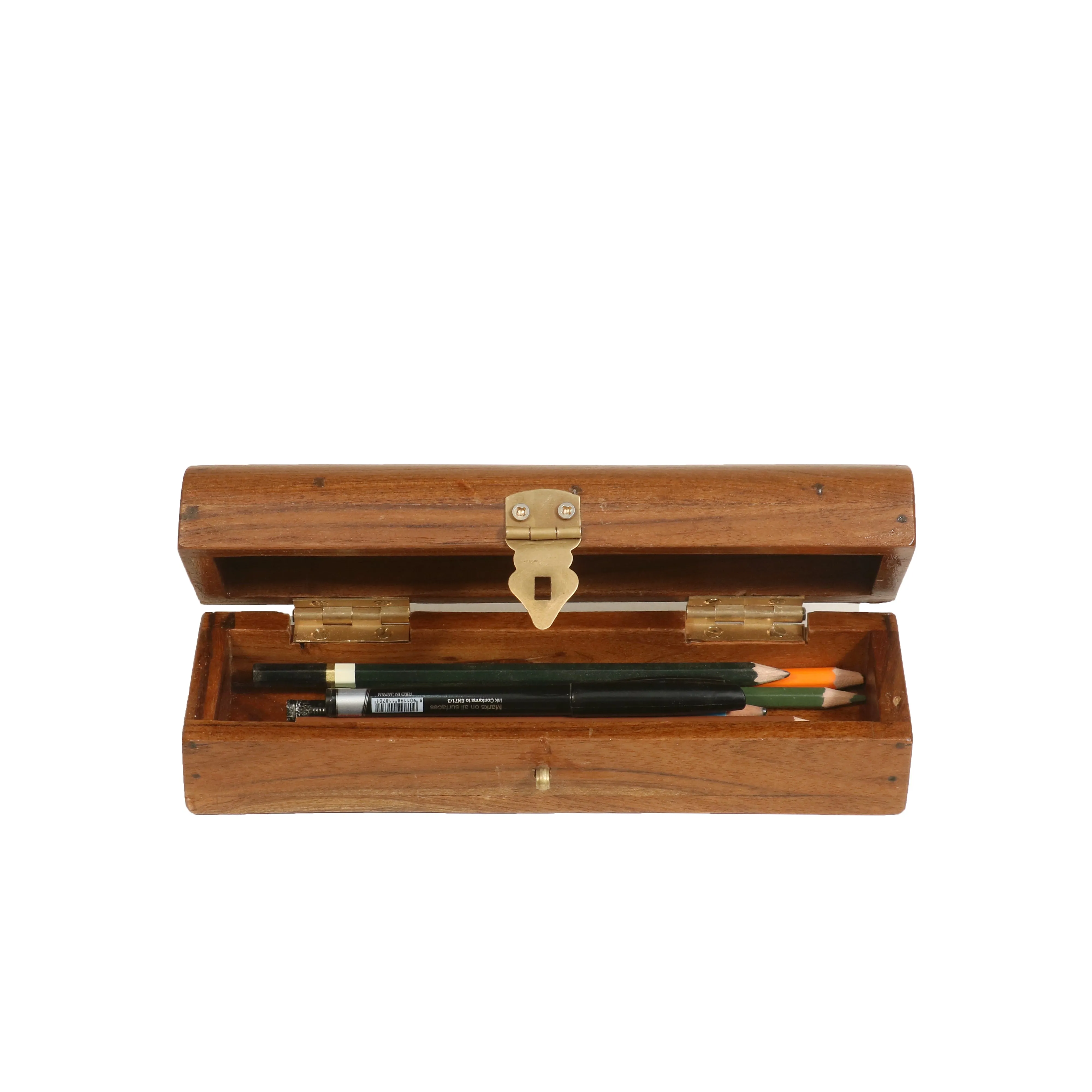 Brass Latch Pencil Case