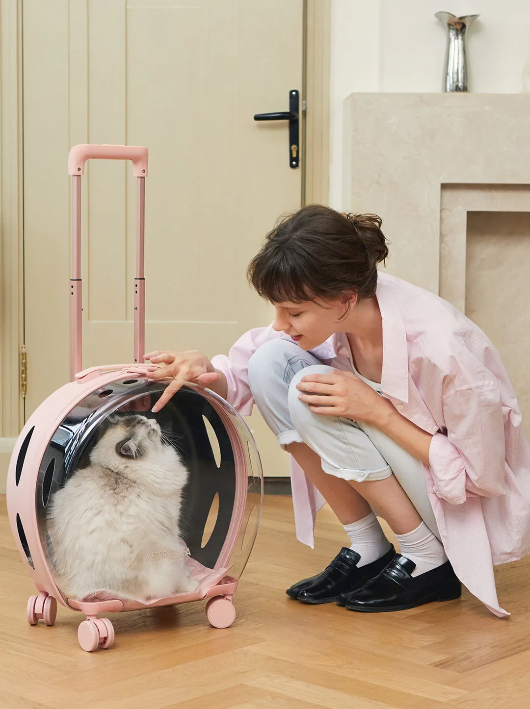 Bubble Pet Carrier - Pink