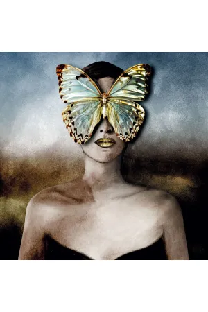 Butterfly Masked Woman Photographic Art | Andrew Martin Hidden Beauty