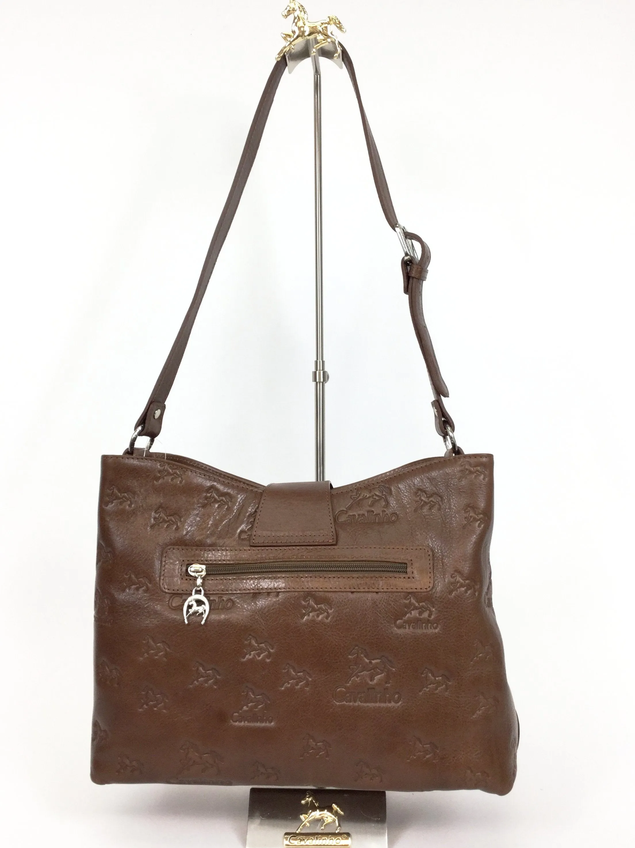 Camel Signature Shoulder Bag