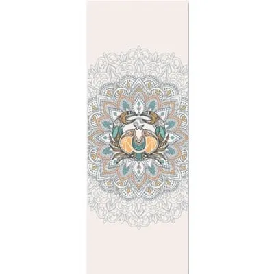 Cancer: Personalized Sun Sign Pilates Mat. Yoga Mat for Zodiac Lovers.  Extra thick, Non Slip. WickedYo.