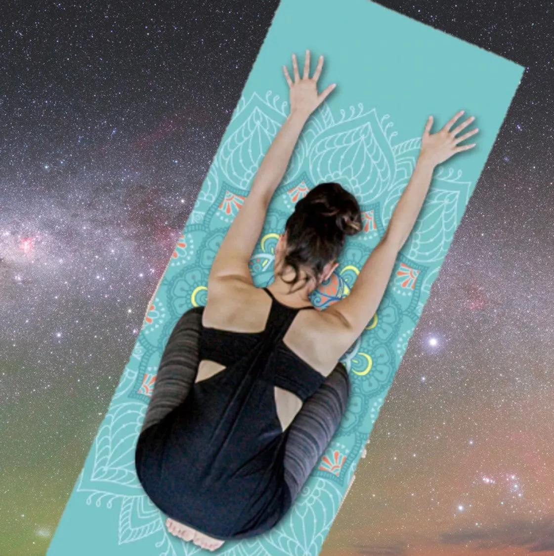 Cancer: Personalized Sun Sign Pilates Mat. Yoga Mat for Zodiac Lovers.  Extra thick, Non Slip. WickedYo.