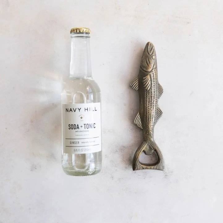 Cast Aluminum Fish Shaped Bottle Opener