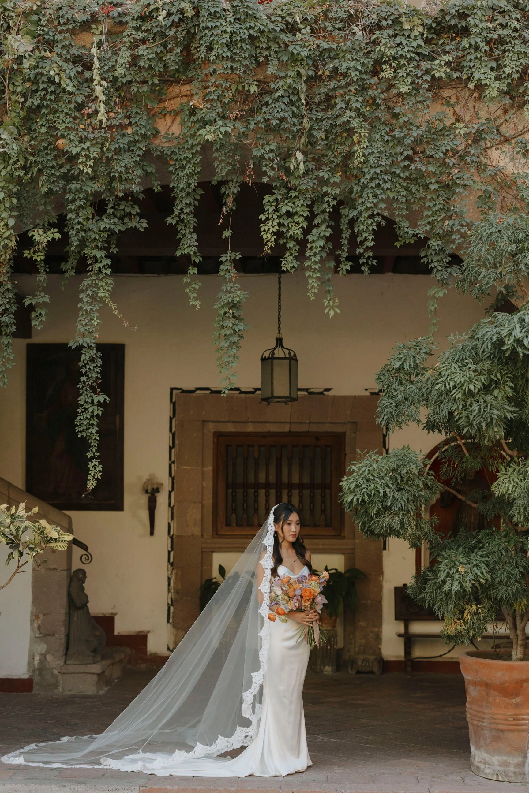 Cathedral Mantilla Veil with Eyelash Lace Trim, White or Ivory Lace Wedding Veil