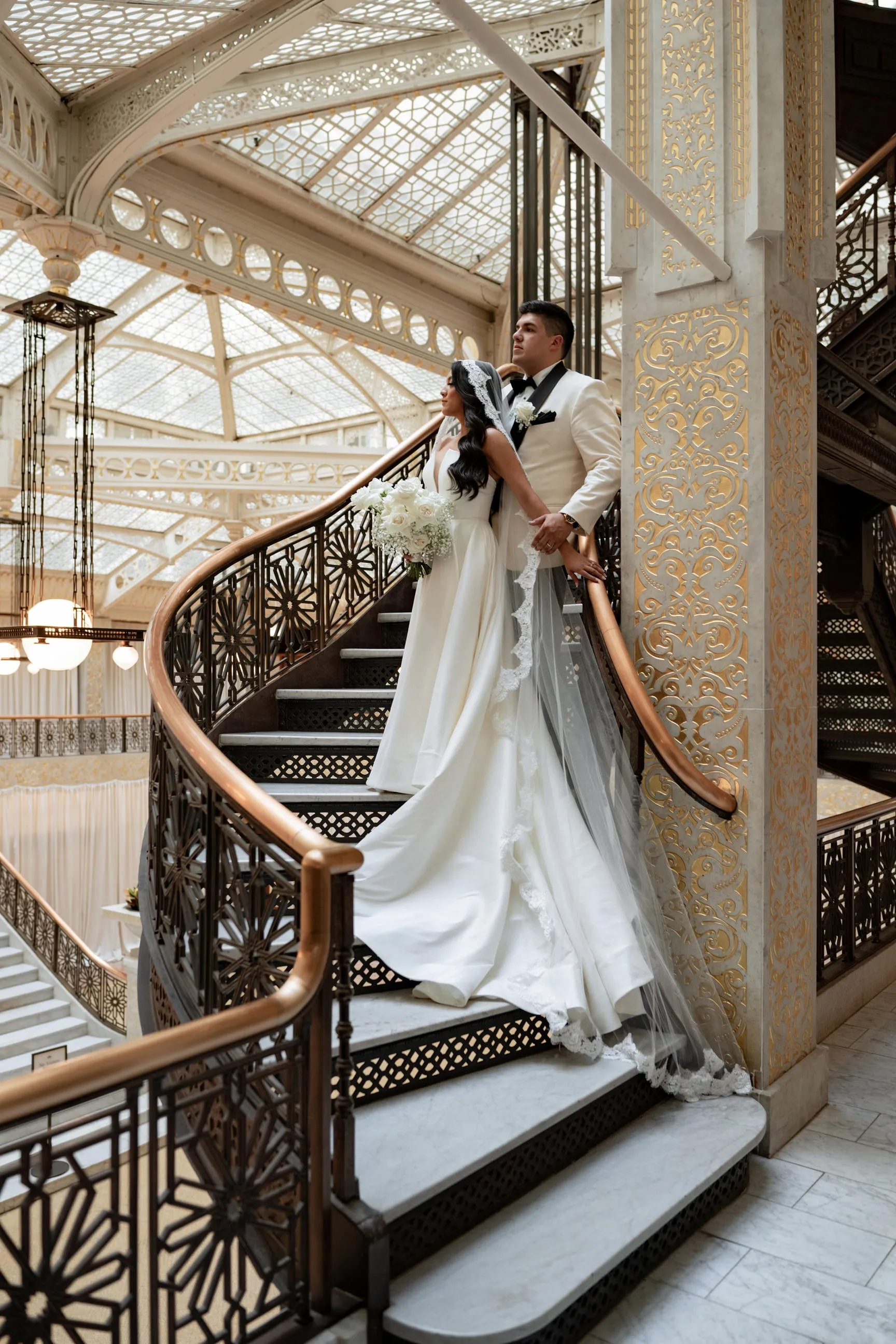 Cathedral Mantilla Veil with Eyelash Lace Trim, White or Ivory Lace Wedding Veil