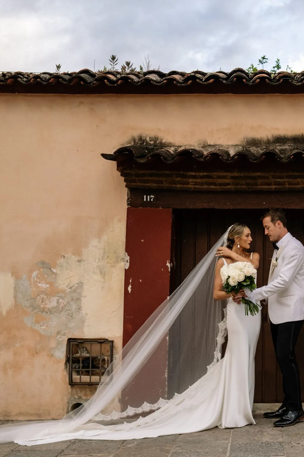 Cathedral Mantilla Veil with Eyelash Lace Trim, White or Ivory Lace Wedding Veil