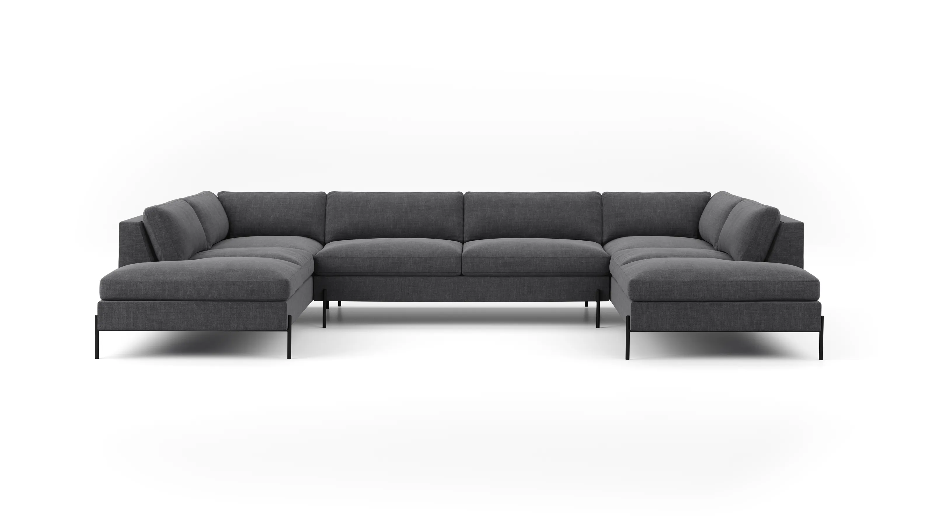 Catwalk U-Shaped Bumper Sectional (75" x 148" x 75")