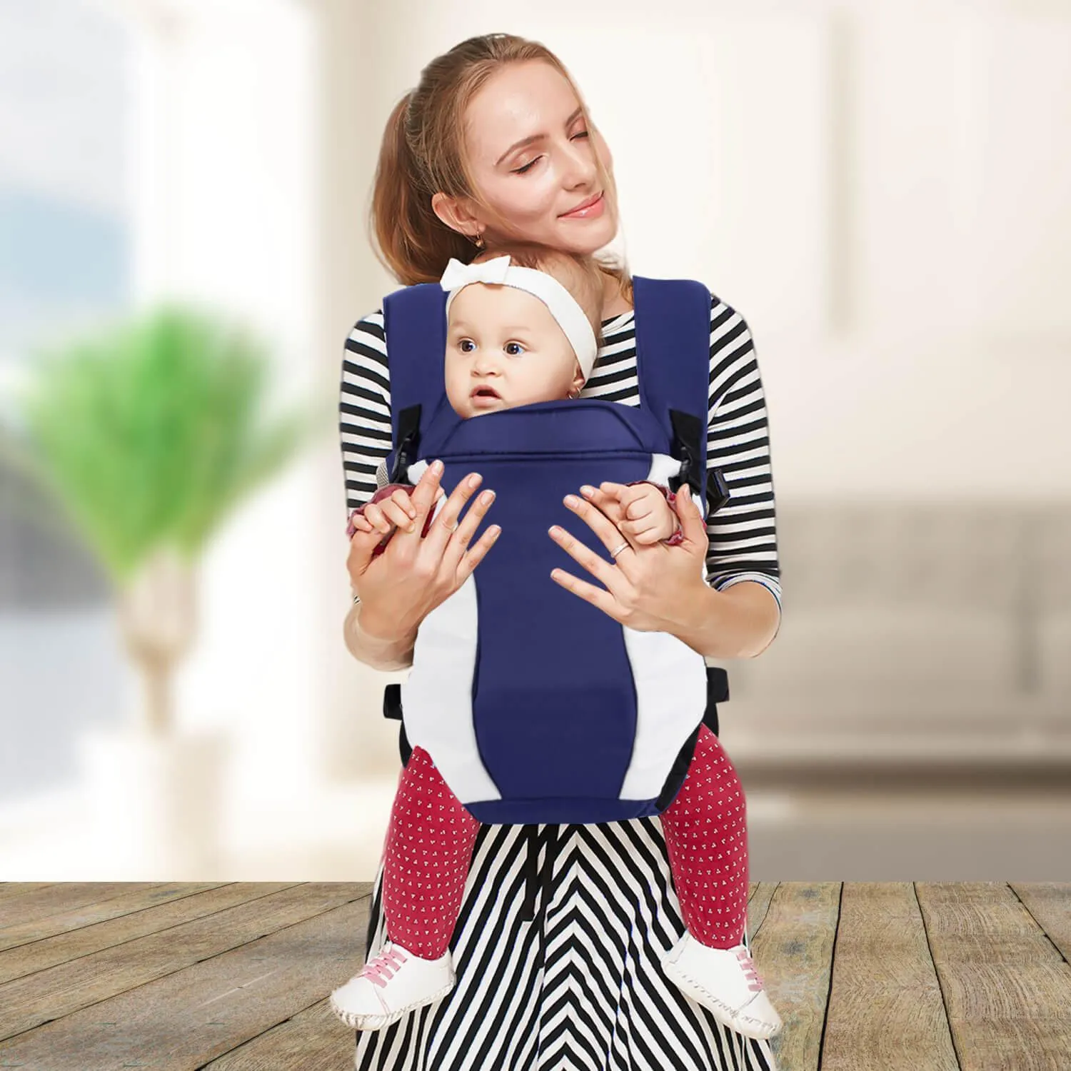 Chubby Cheeks Baby Carrier Suitable For 6-24 Month Babies (0-15 Kgs), Carry In 3 Ways