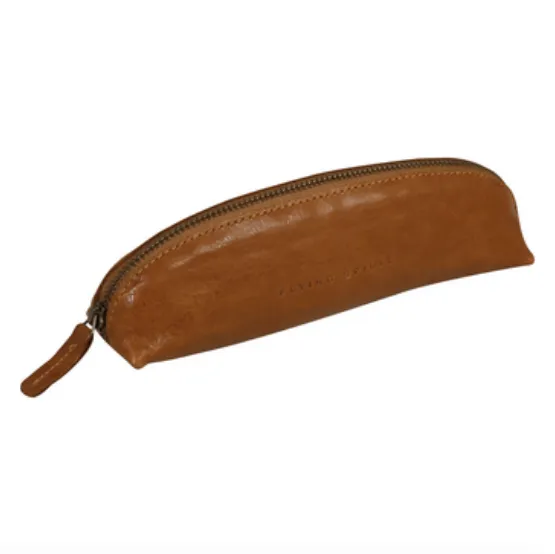 Clairefontaine Leather Pencil Pouch - Cognac