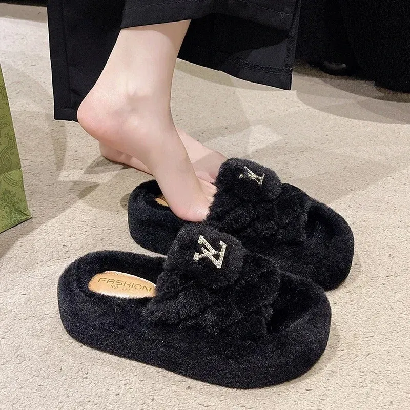 Clarissa - Luxurious Thick Cotton Slippers for Women