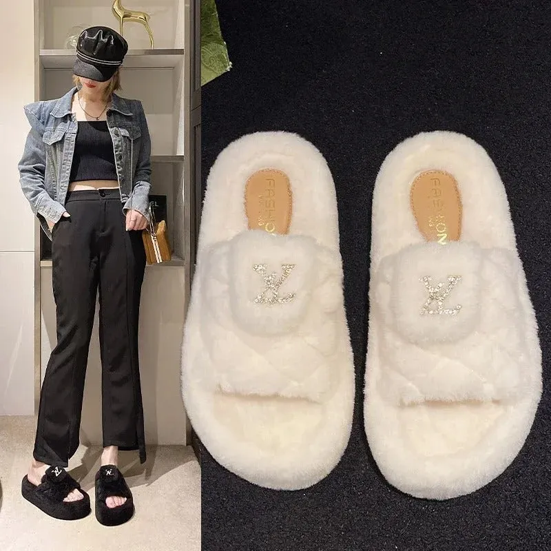 Clarissa - Luxurious Thick Cotton Slippers for Women