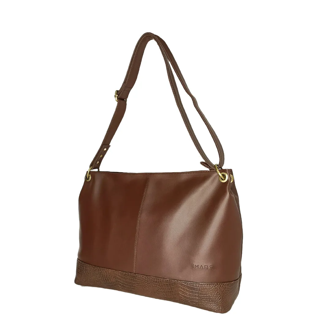 Classic Brown Sling Perfect For Women & Girls - Croco & Plain