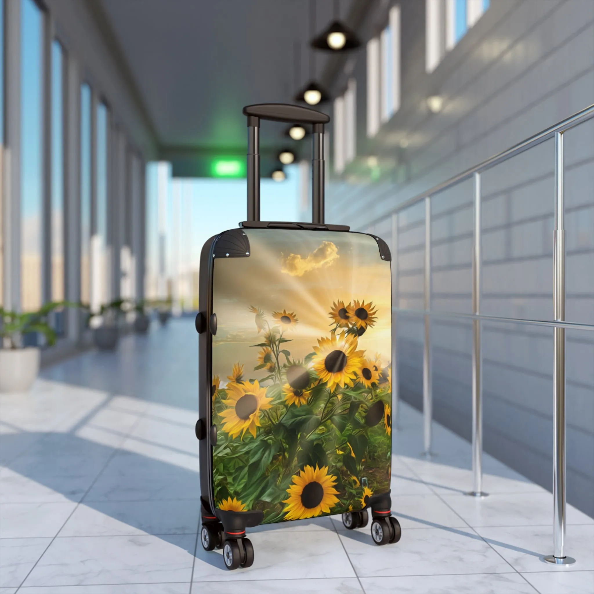 Copy of  Sunflower Sunshine Custom Art Luggage