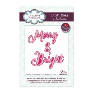 Creative Expressions - Noble Expressions Merry & Bright Craft Die*