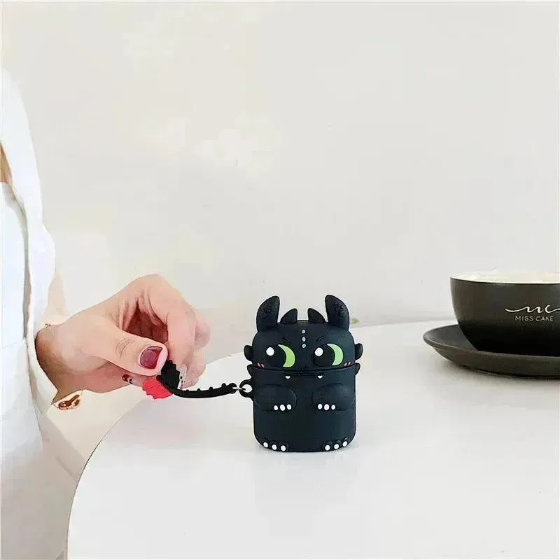 Cute Night Fury Dragon Case (For Airpods)