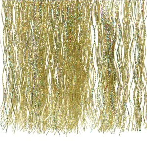 Decoris 50cm Gold Laser Vinyl Small Wave Lametta