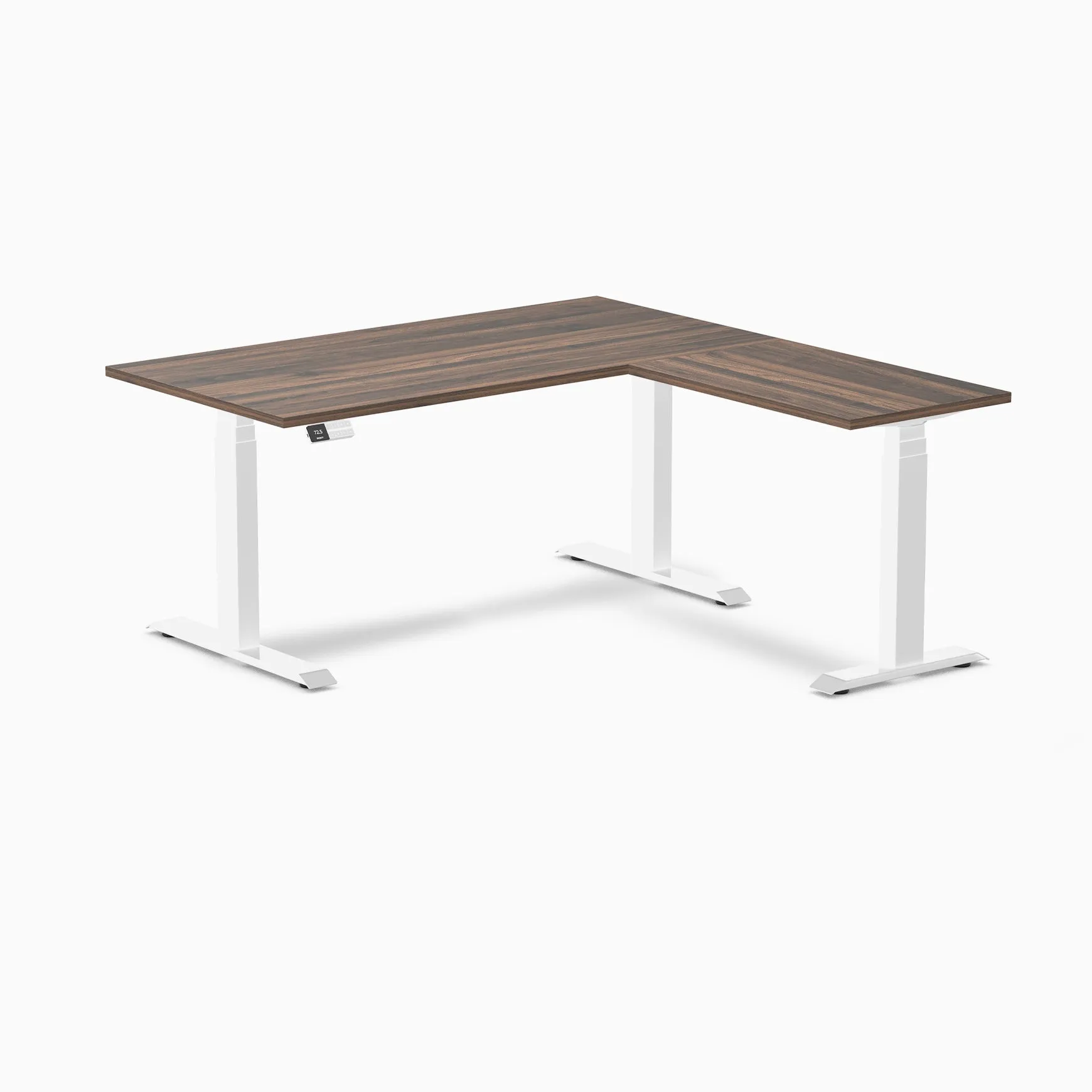 Desky Eco L-Shape Melamine Sit Stand Desk