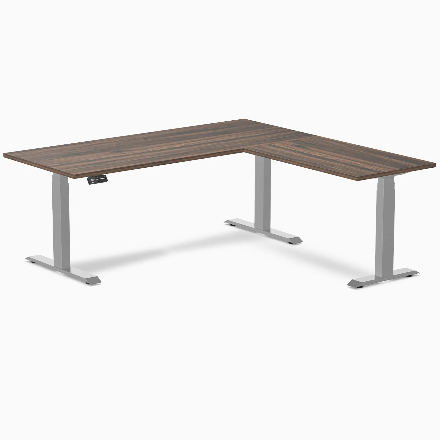 Desky Eco L-Shape Melamine Sit Stand Desk