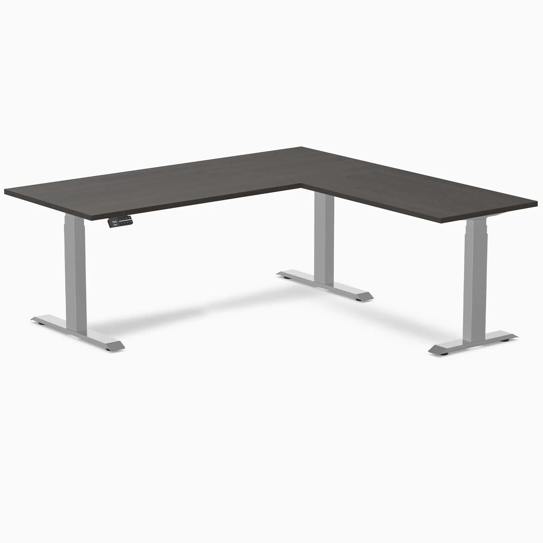 Desky Eco L-Shape Melamine Sit Stand Desk