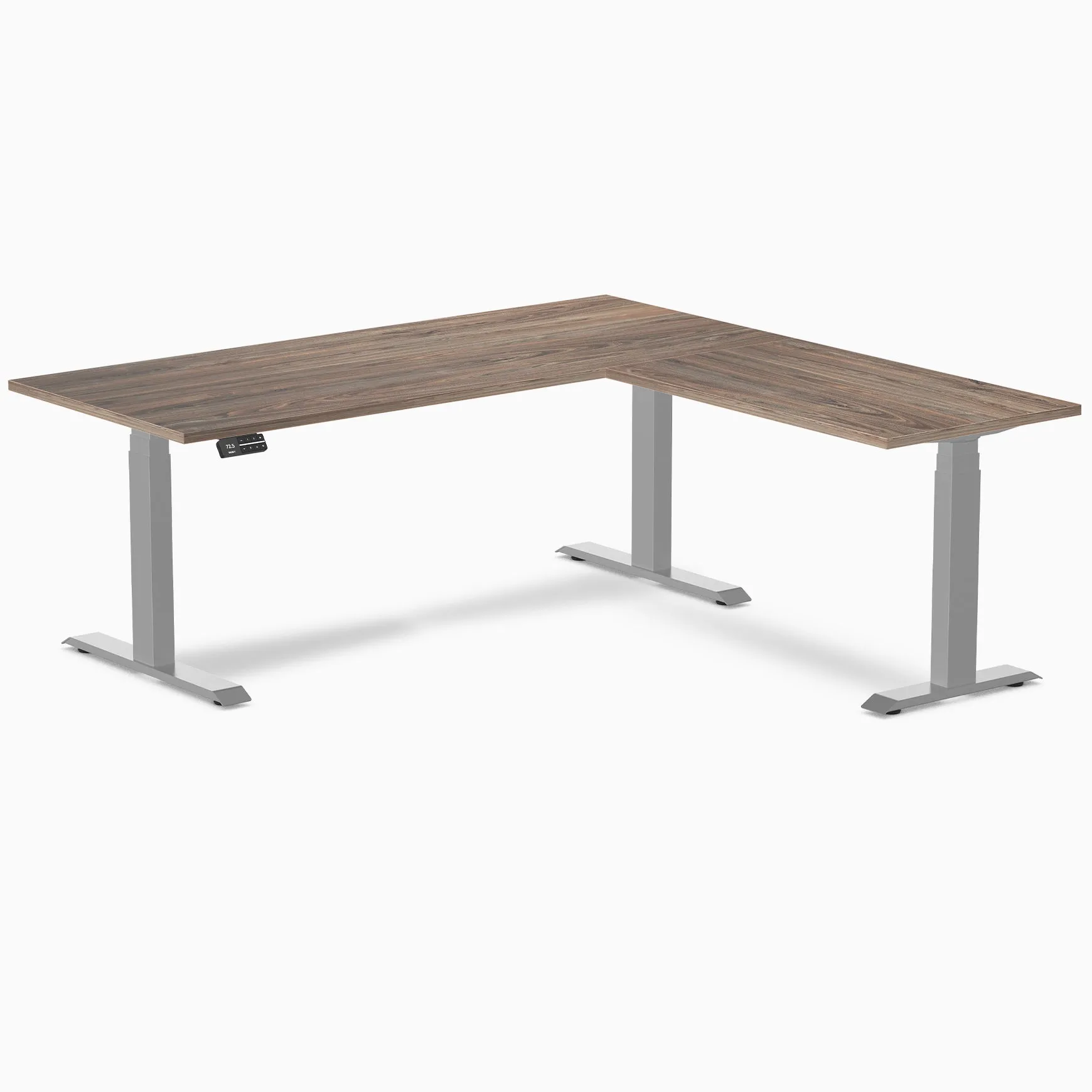 Desky Eco L-Shape Melamine Sit Stand Desk