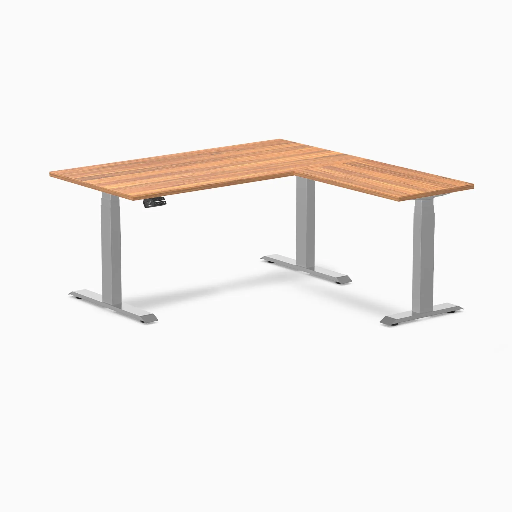 Desky Eco L-Shape Melamine Sit Stand Desk