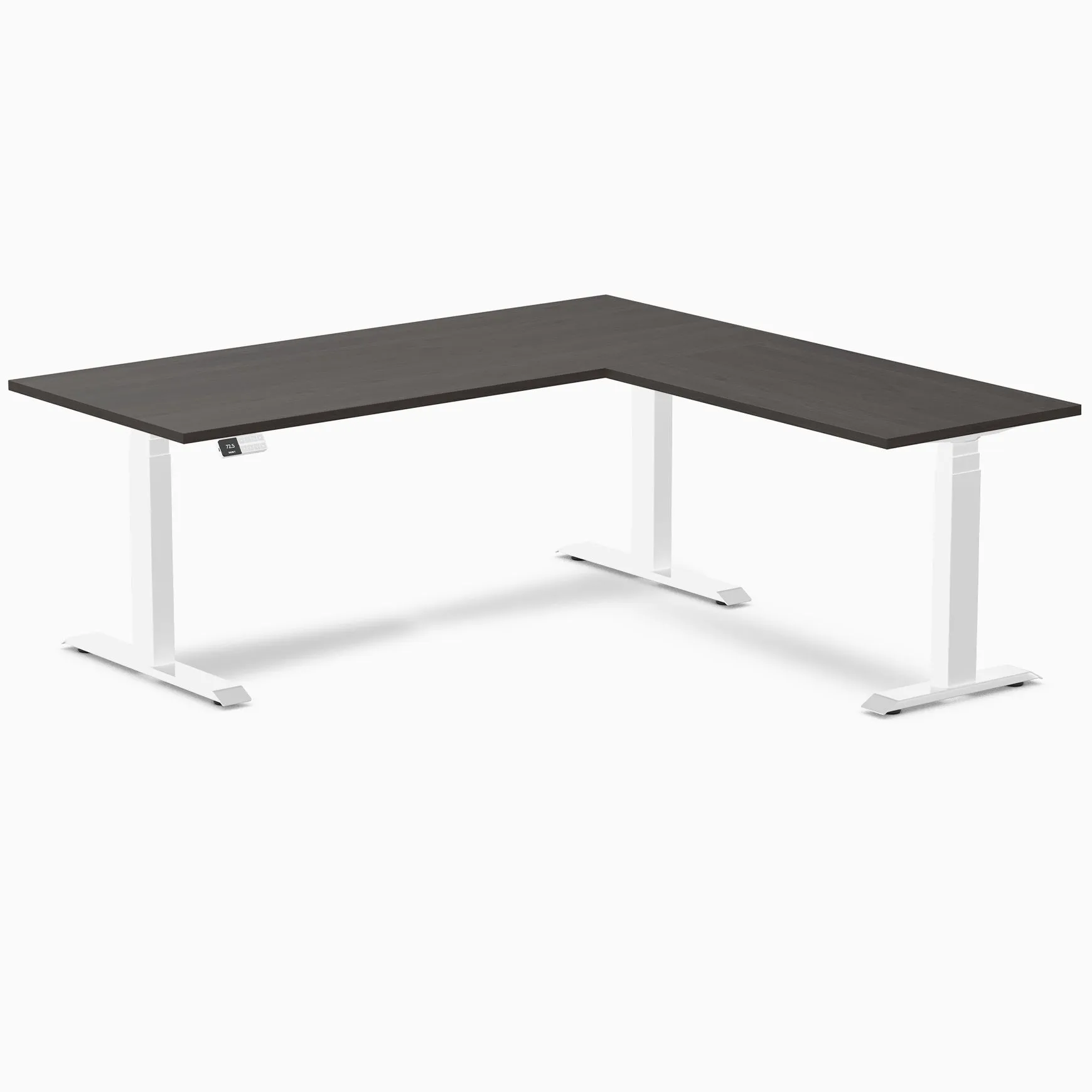 Desky Eco L-Shape Melamine Sit Stand Desk