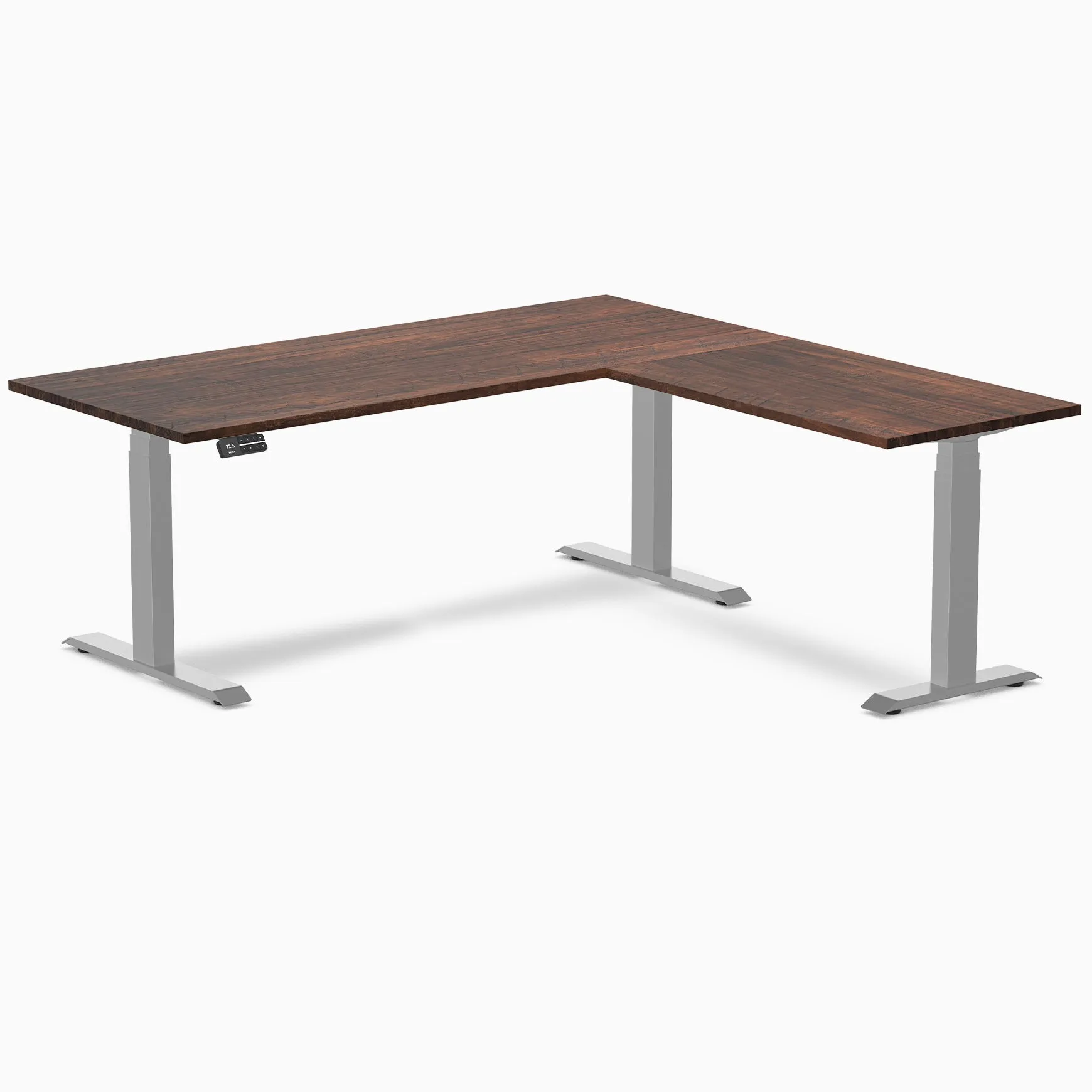 Desky Softwood L-Shape Sit Stand Desk