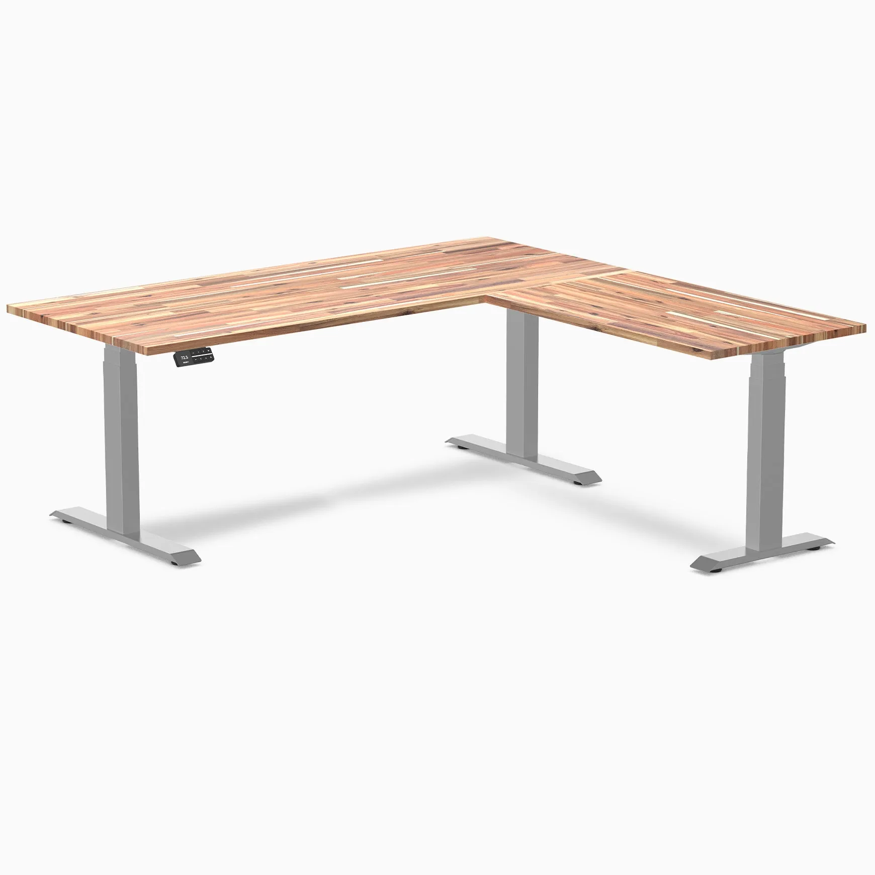 Desky Softwood L-Shape Sit Stand Desk