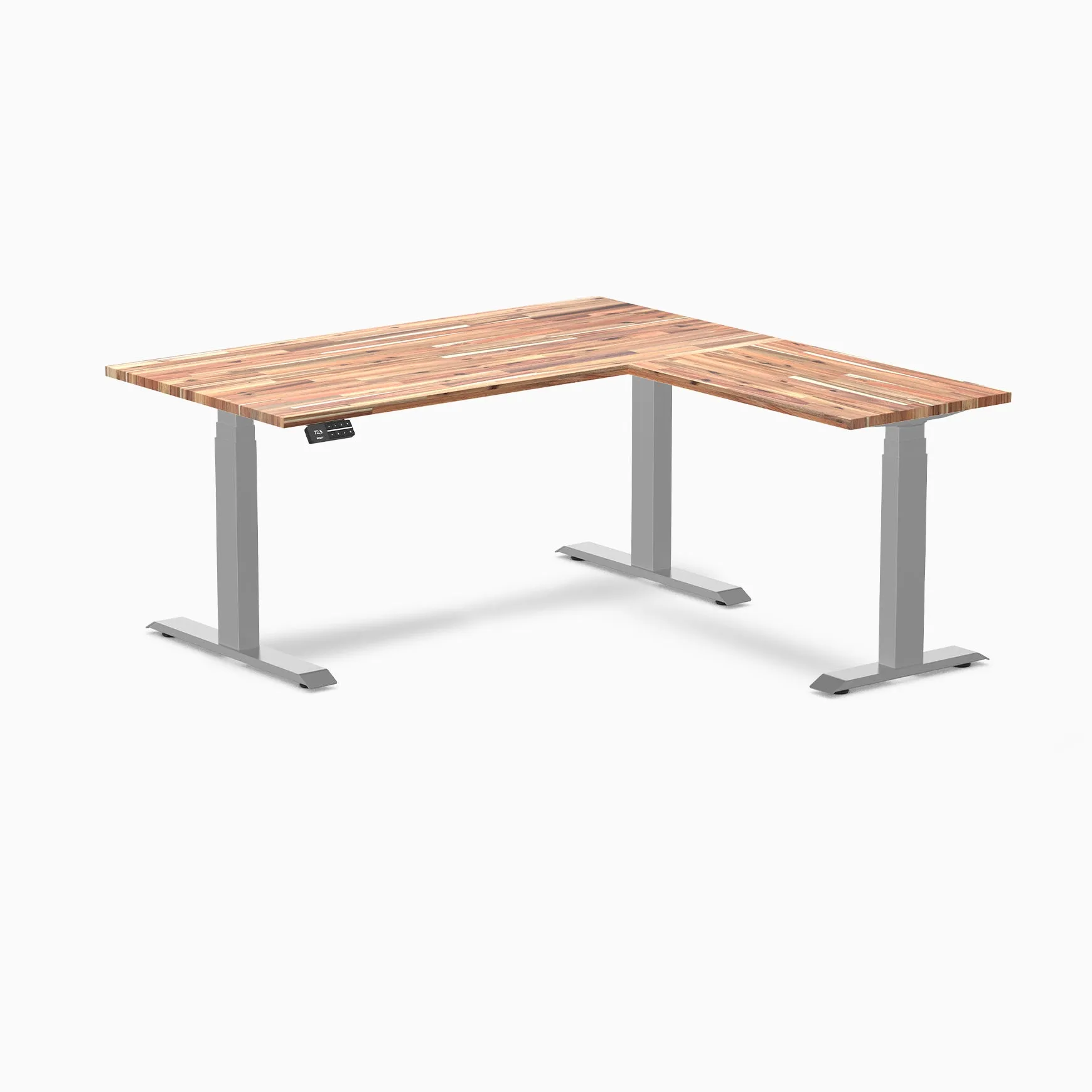 Desky Softwood L-Shape Sit Stand Desk