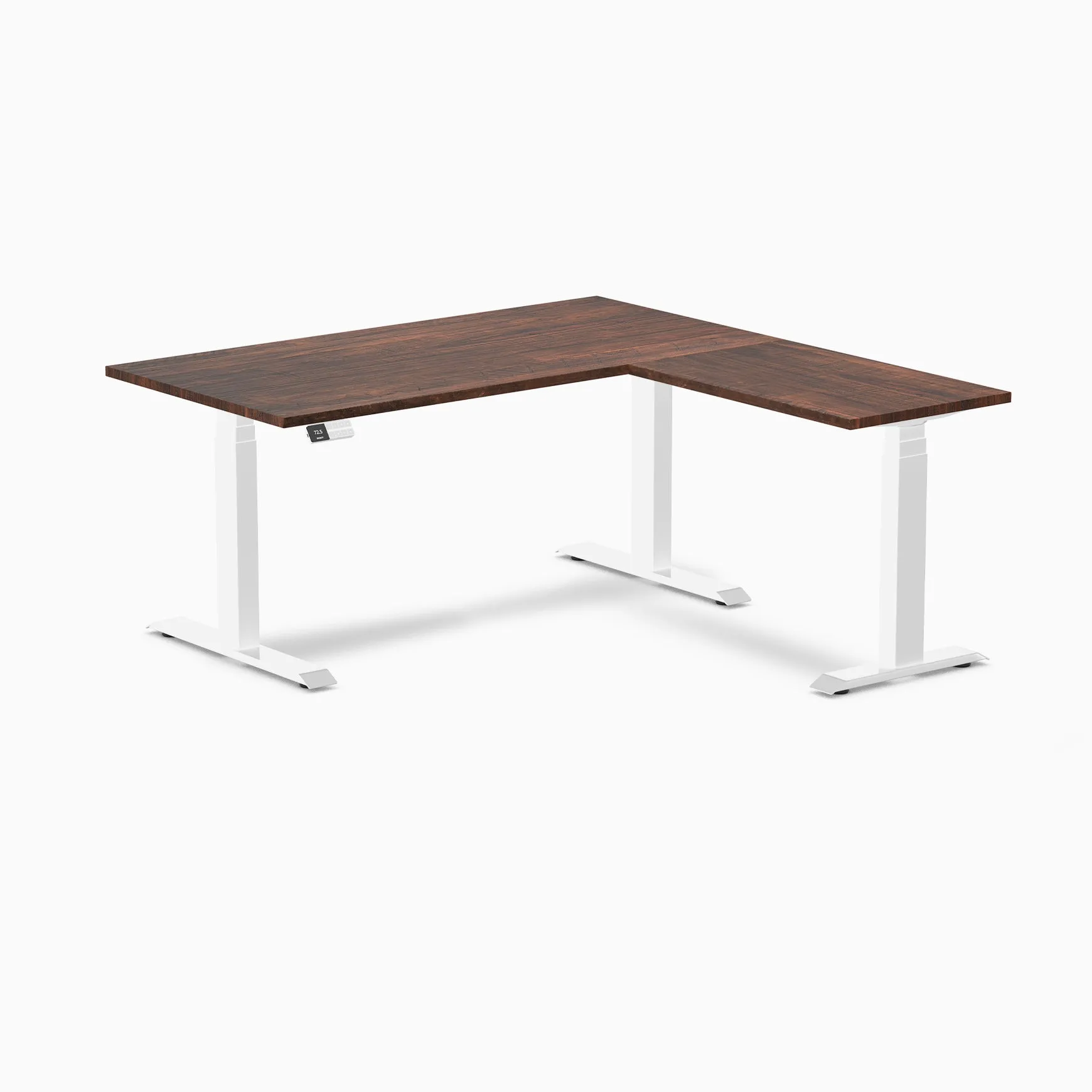 Desky Softwood L-Shape Sit Stand Desk