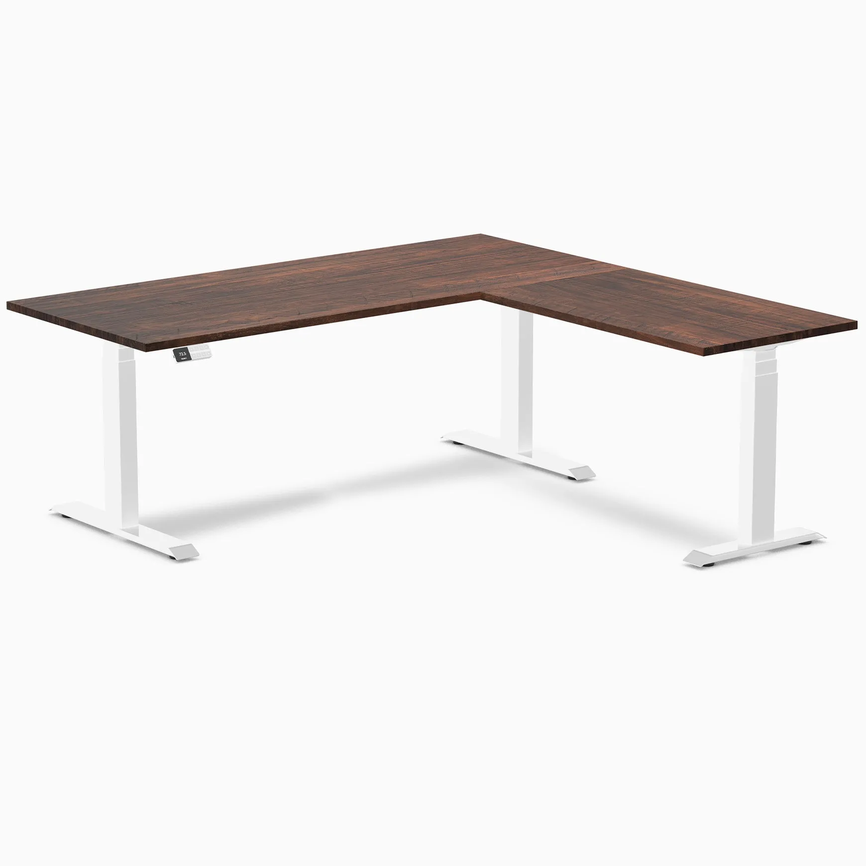 Desky Softwood L-Shape Sit Stand Desk