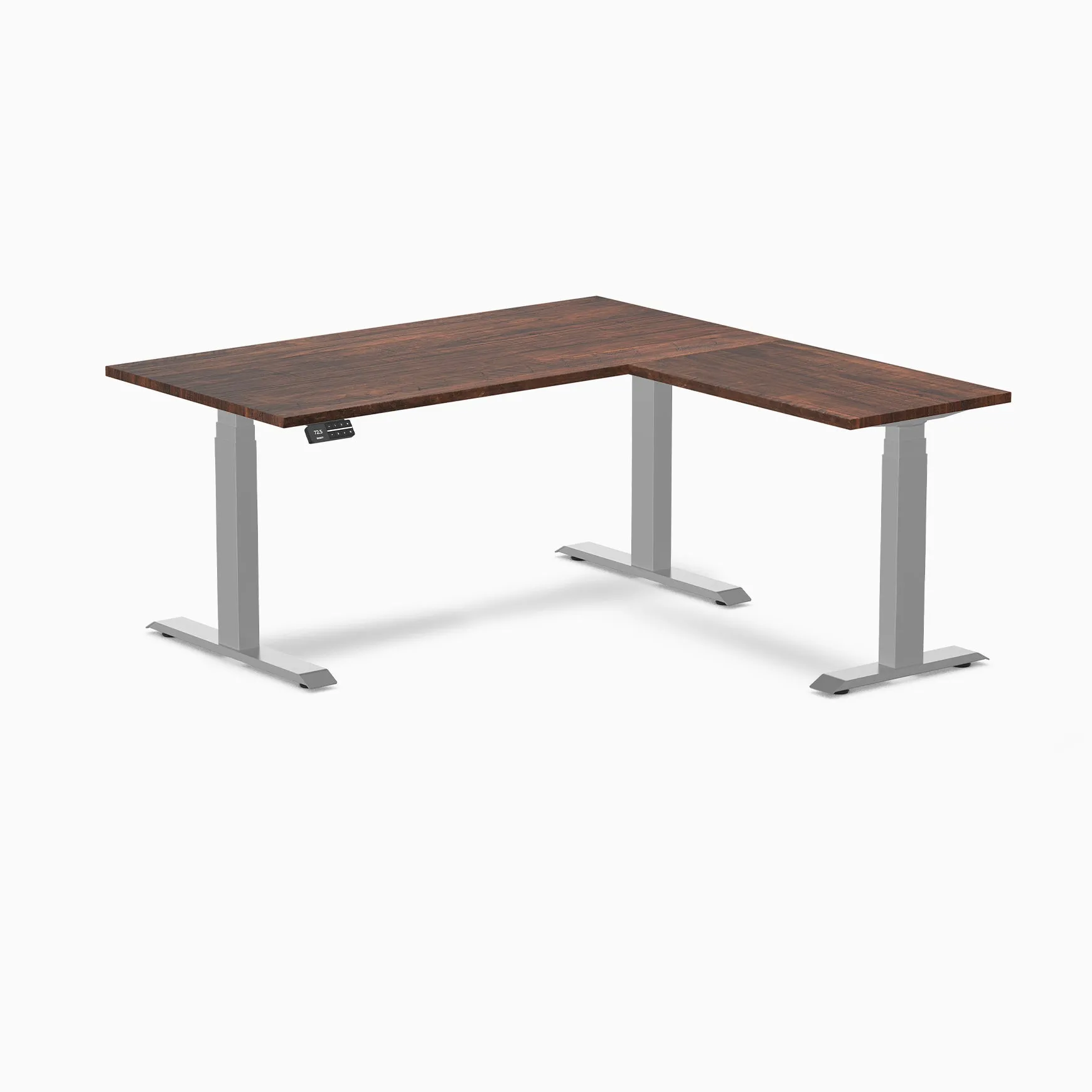 Desky Softwood L-Shape Sit Stand Desk